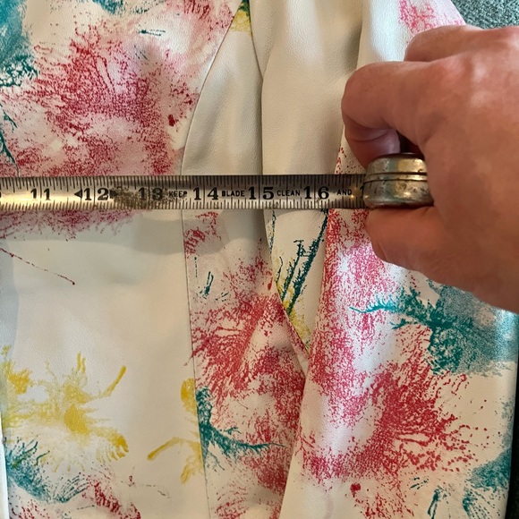 Vintage Hand Painted Leather Jacket - Picture 3 of 5